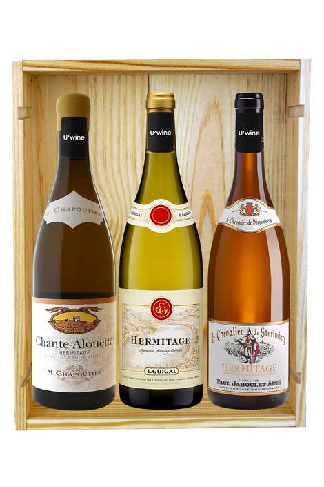 Coffret 3 bouteilles "Le trio blanc du Rhône"